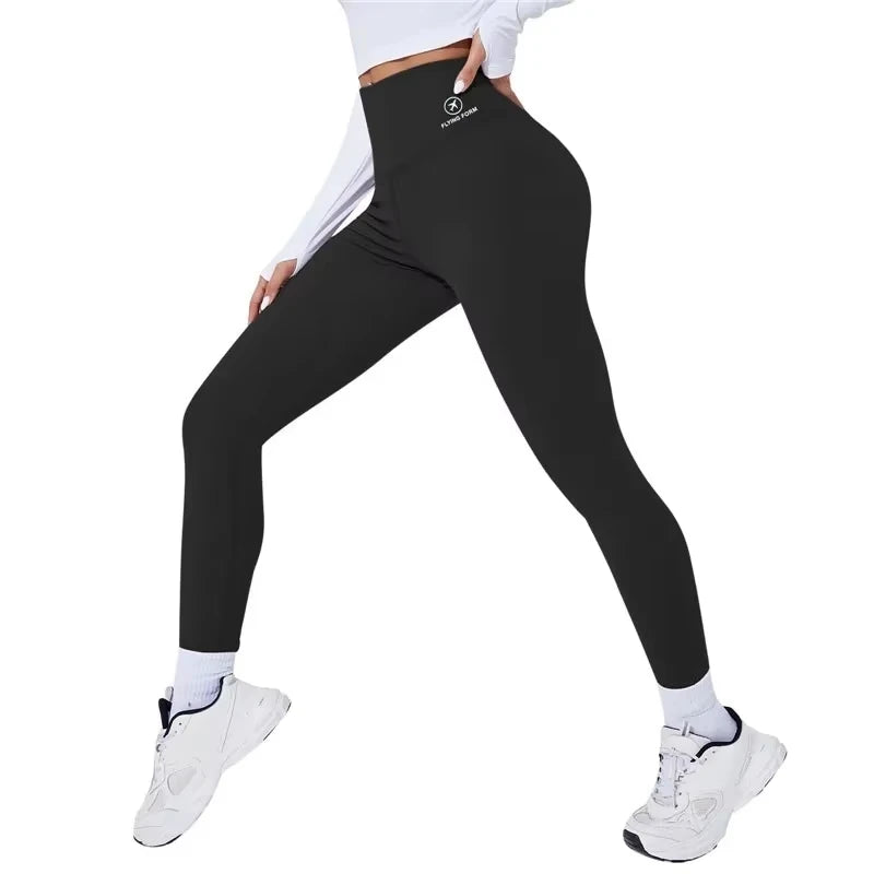 High Waisted Seamless Leggings Sport Fitness Yoga cropped pants women spring autumn winter running pants Sexy hip lift Tights