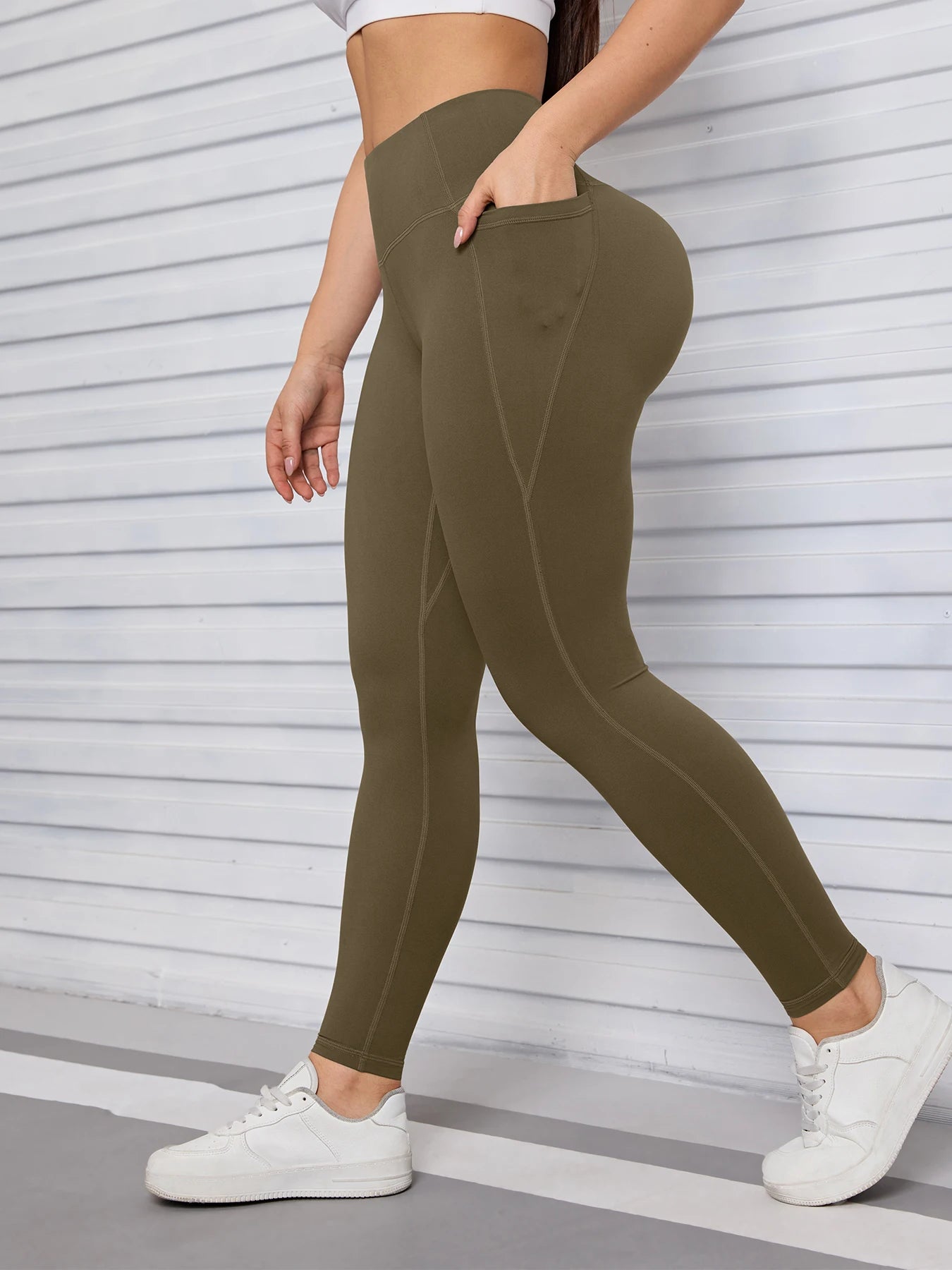 Pockets Fitness Gym Leggings Women Skinny Stretch Autumn Sport Leggings Women Casual Mallas Fashion Outdoors Pants