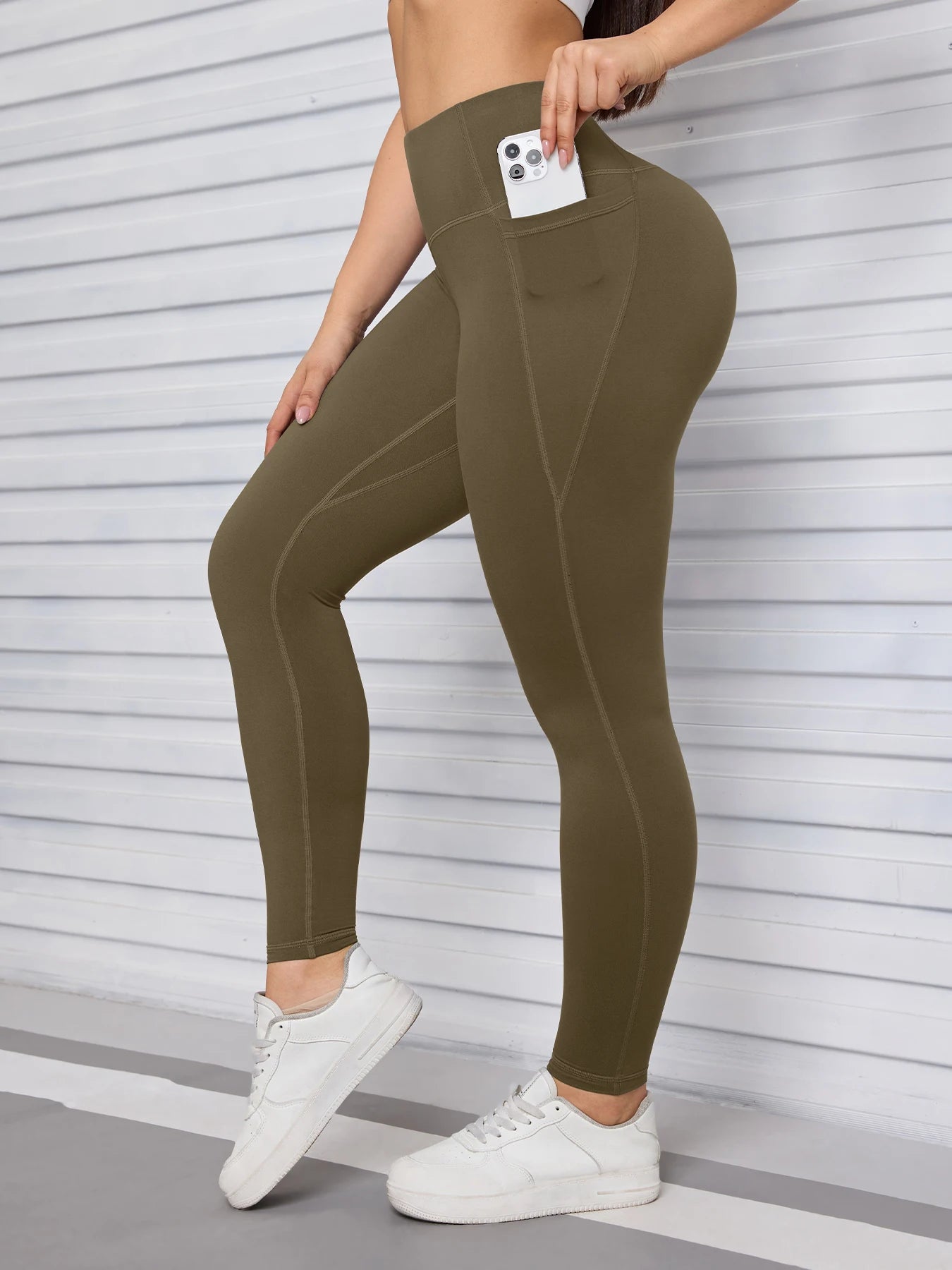 Pockets Fitness Gym Leggings Women Skinny Stretch Autumn Sport Leggings Women Casual Mallas Fashion Outdoors Pants