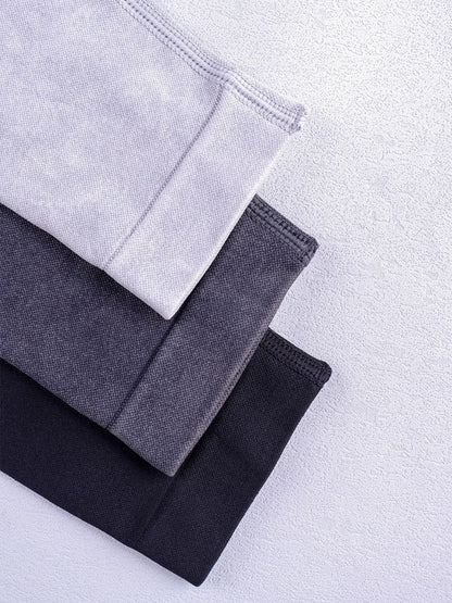 Women Seamless Gym High Waist Yoga Pants Hip Lifting Outdoor Sports Tight Waist Letter Sand Washed Pants Exercise Yoga Leggings