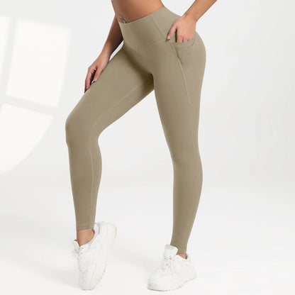 Pockets Fitness Gym Leggings Women Skinny Stretch Autumn Sport Leggings Women Casual Mallas Fashion Outdoors Pants