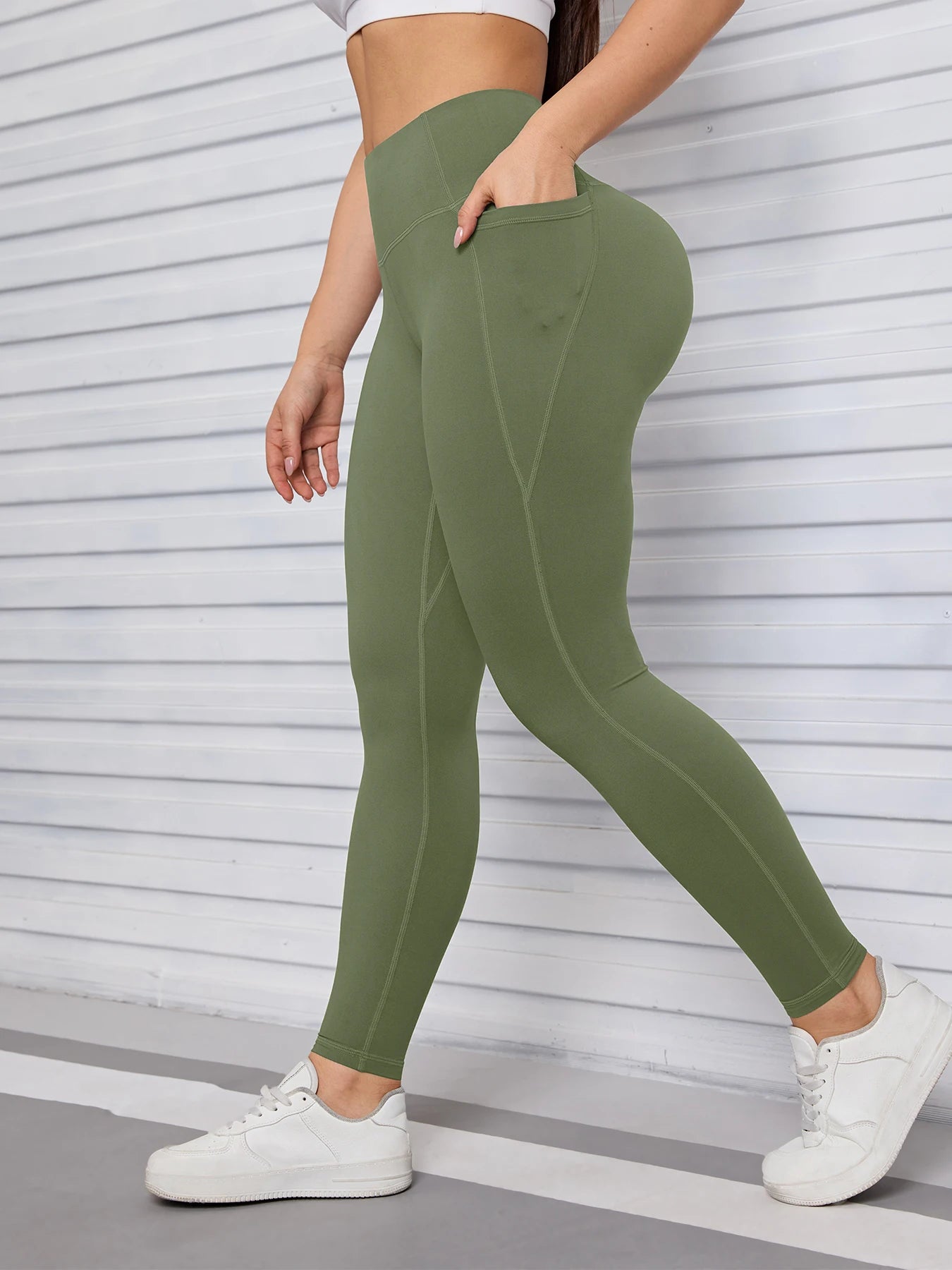 Pockets Fitness Gym Leggings Women Skinny Stretch Autumn Sport Leggings Women Casual Mallas Fashion Outdoors Pants
