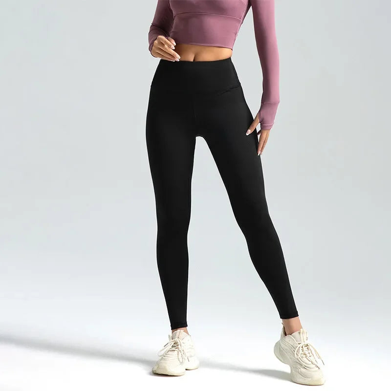 2025 New Sport Leggings for Women High Waist Yoga Leggings Soft Breathable Sports Tights Leggings Fitness Gym Elastic Pants Y2K